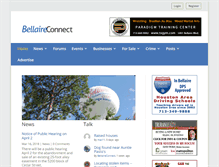 Tablet Screenshot of bellaireconnect.com